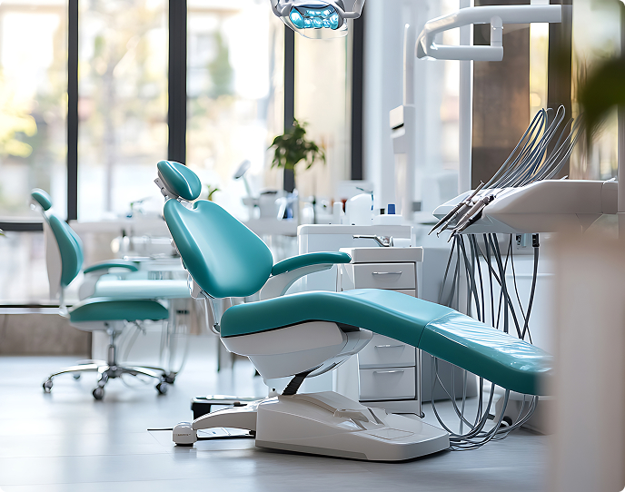 Treatment room at Oak & Pearl Dental, Kitchener